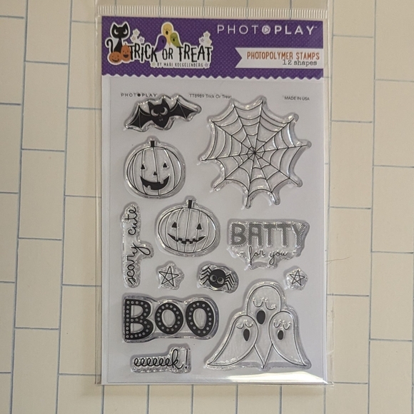 Halloween Photopolymer Stamps and Etched Dies Set - Picture 3 of 12